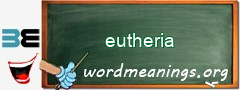 WordMeaning blackboard for eutheria